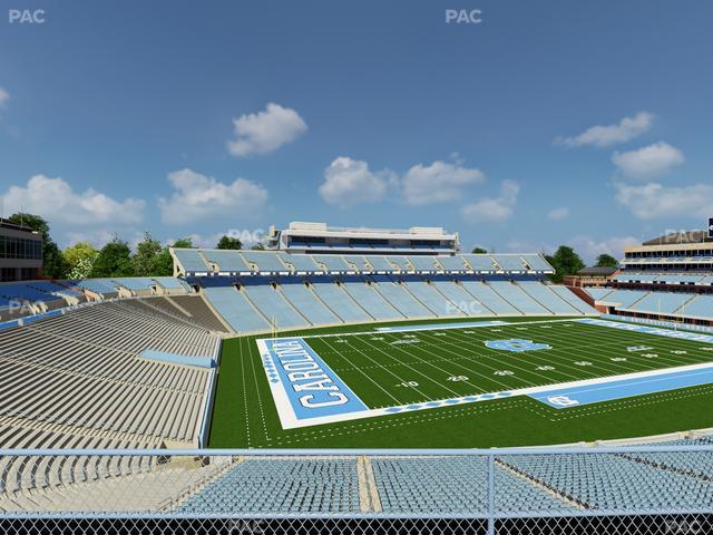 Official view from Section 220 at Kenan Memorial Stadium