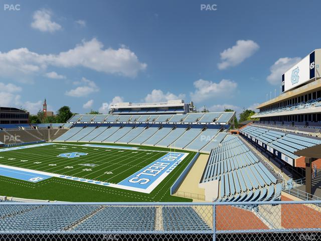 Official view from Section 231 at Kenan Memorial Stadium