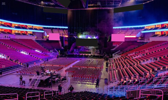 KFC Yum! Center - Section 110 Seat View