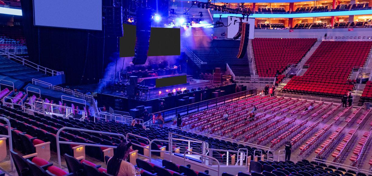 KFC Yum! Center - Section 116 Seat View