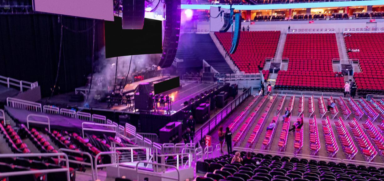 KFC Yum! Center - Section 117 Seat View