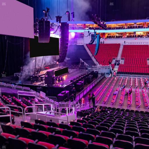 KFC Yum! Center - Section 117 Seat View