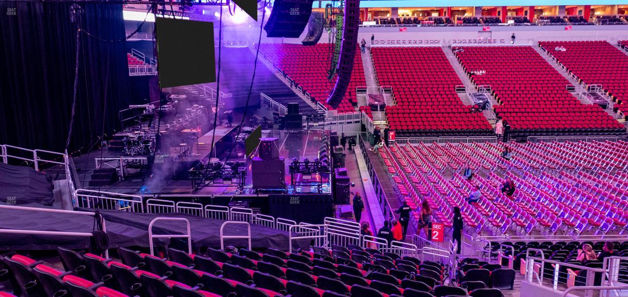 KFC Yum! Center - Section 118 Seat View