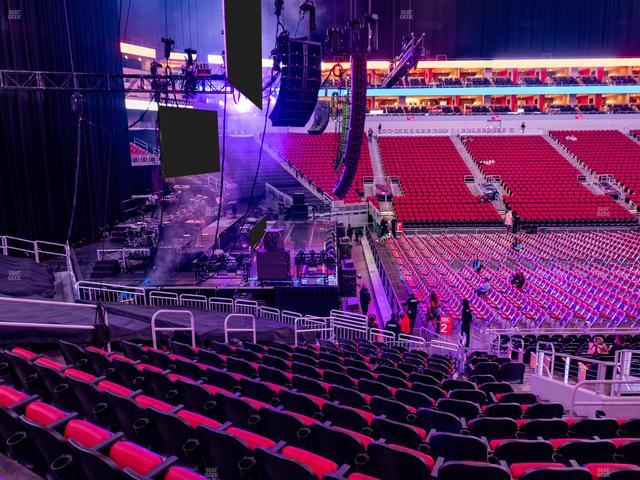 KFC Yum! Center - Section 118 Seat View