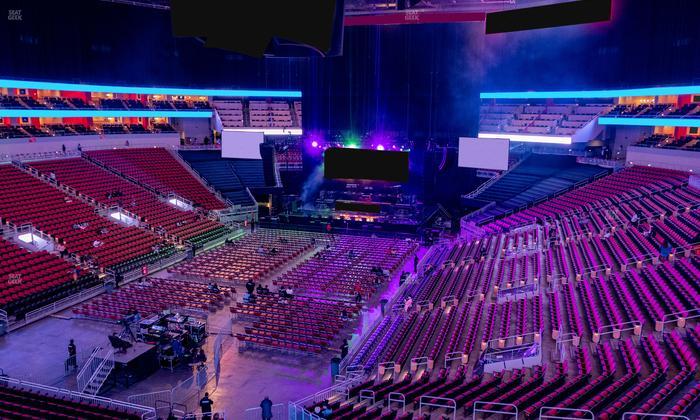 KFC Yum! Center - Section 209 Seat View