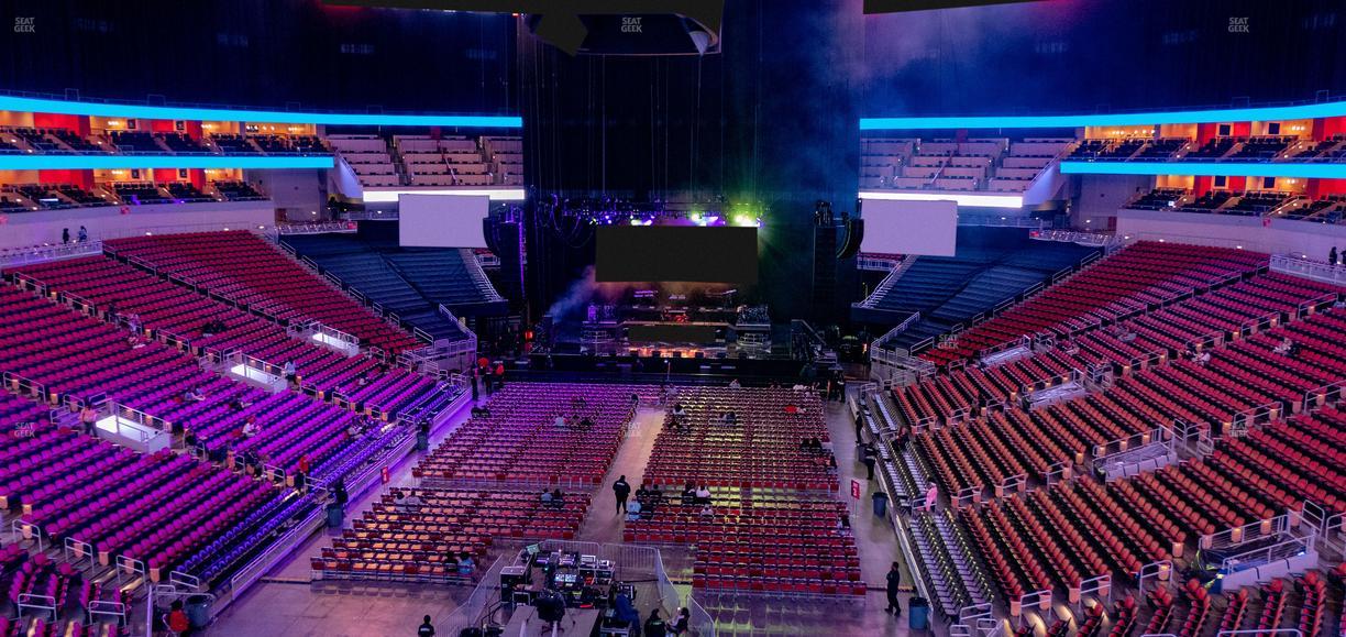 KFC Yum! Center - Section 210 Seat View