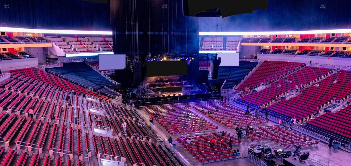 KFC Yum! Center - Section 212 Seat View