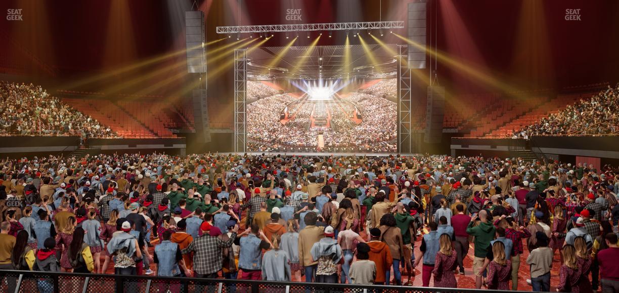 Kia Forum - Section Ga Floor Seat View