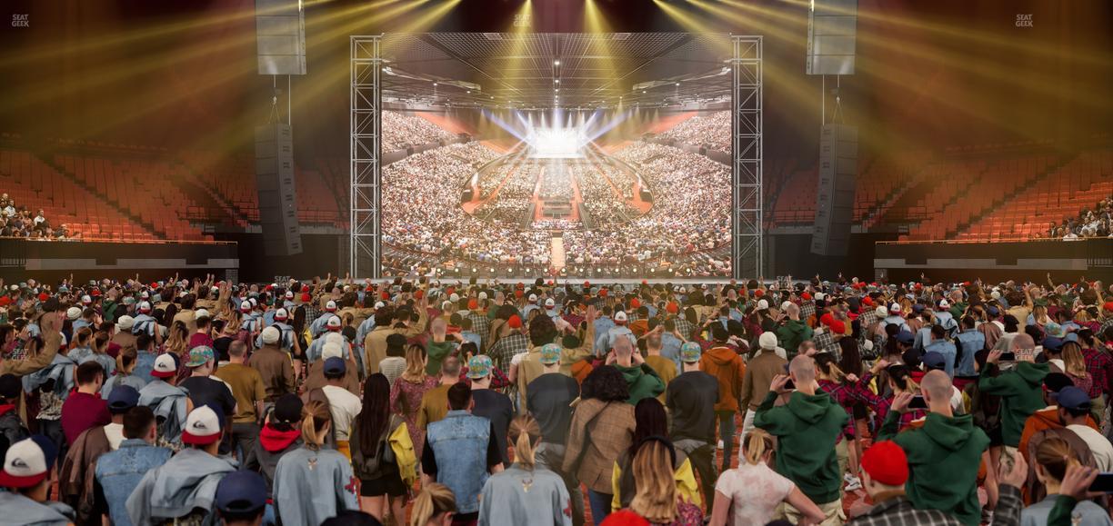 Kia Forum - Section Ga Floor Seat View