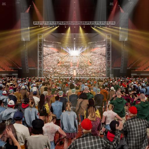 Kia Forum - Section Ga Floor Seat View