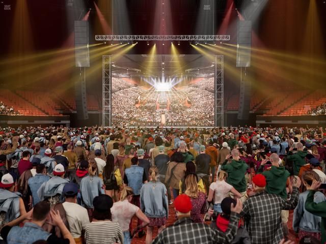 Kia Forum - Section Ga Floor Seat View