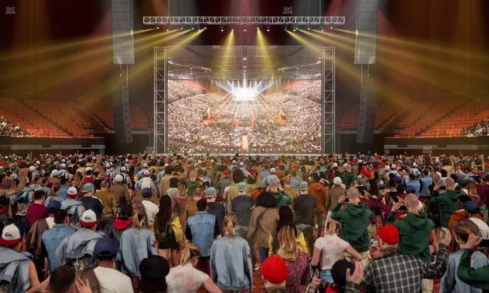 Kia Forum - Section Ga Floor Seat View