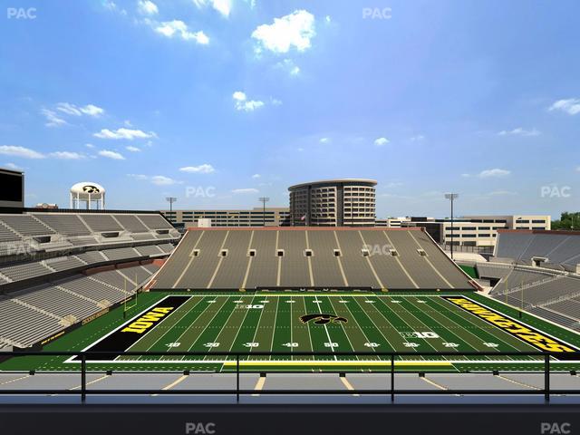 Kinnick Stadium - Section Mediacom Outdoor Club Seat View