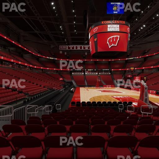 Kohl Center - Section 102 Seat View