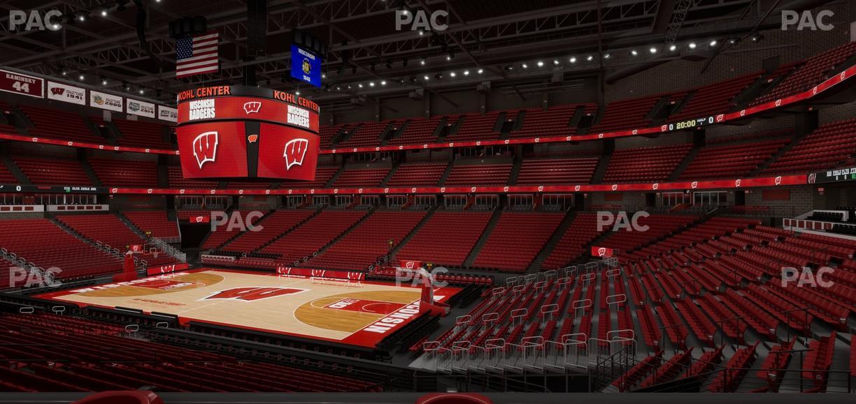 Kohl Center - Section 105 Wc Seat View