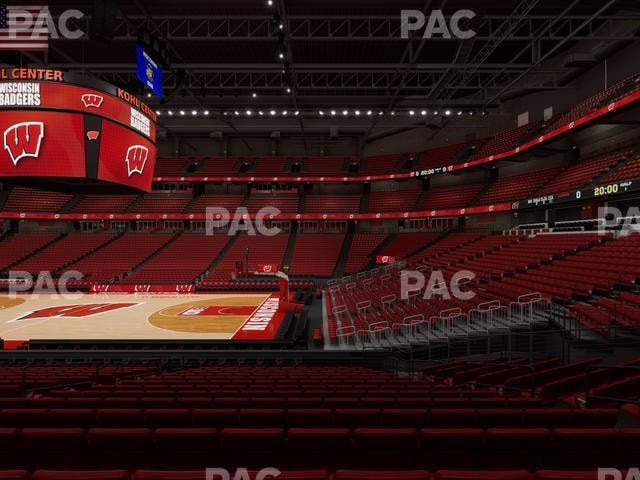 Kohl Center - Section 106 Seat View