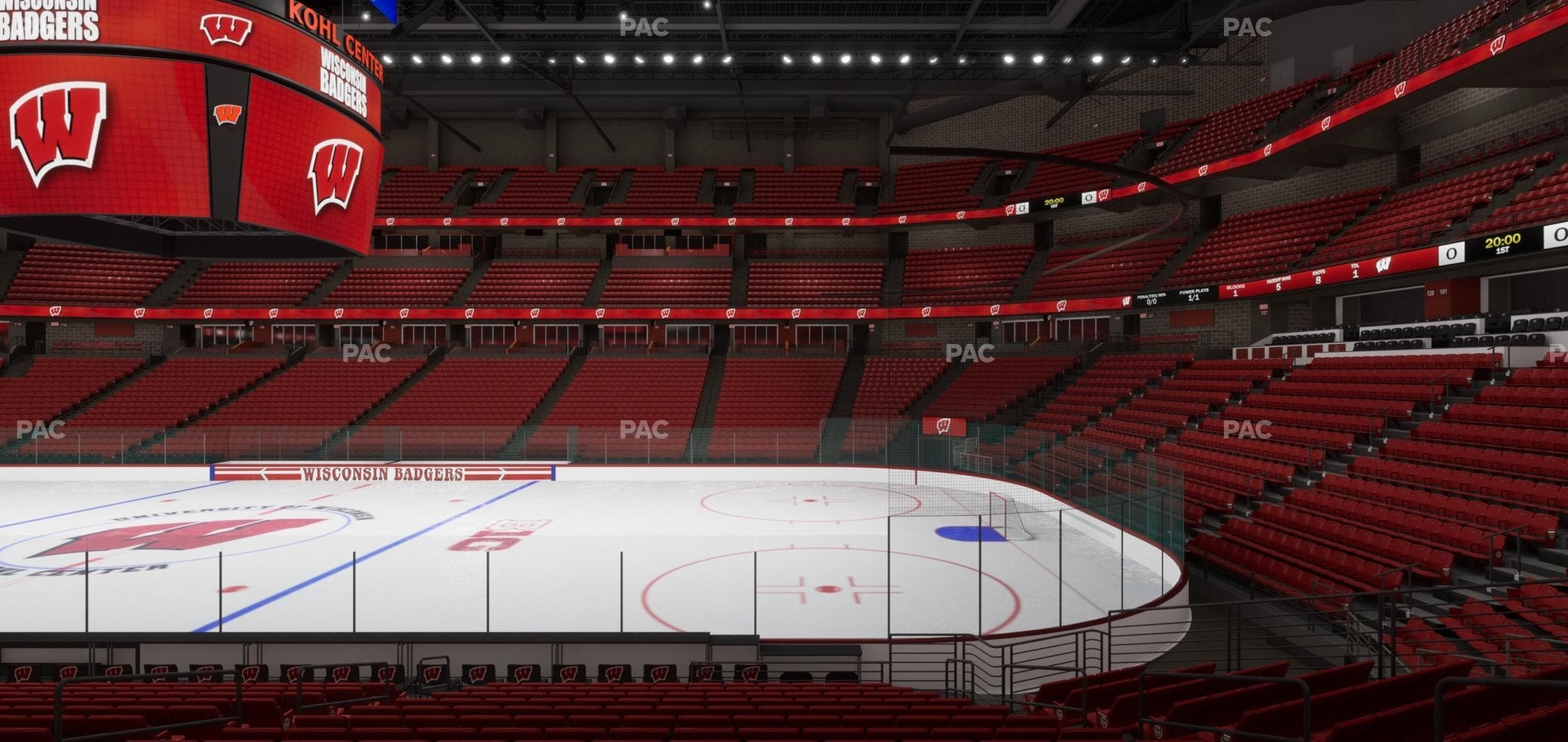 Kohl Center - Section 106 Seat View