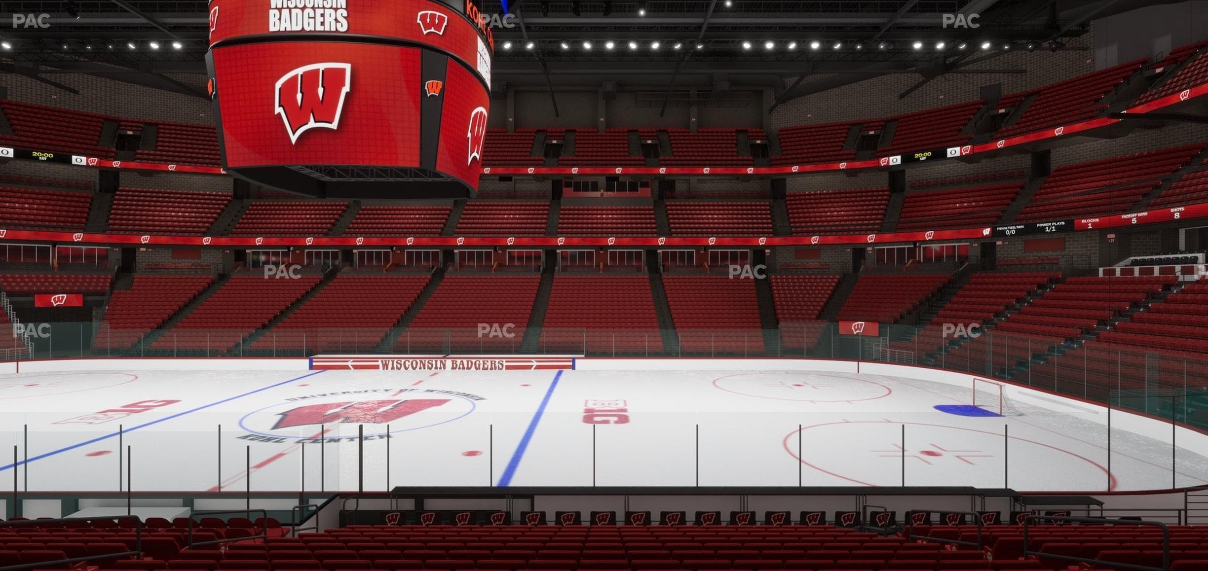 Kohl Center - Section 107 Seat View