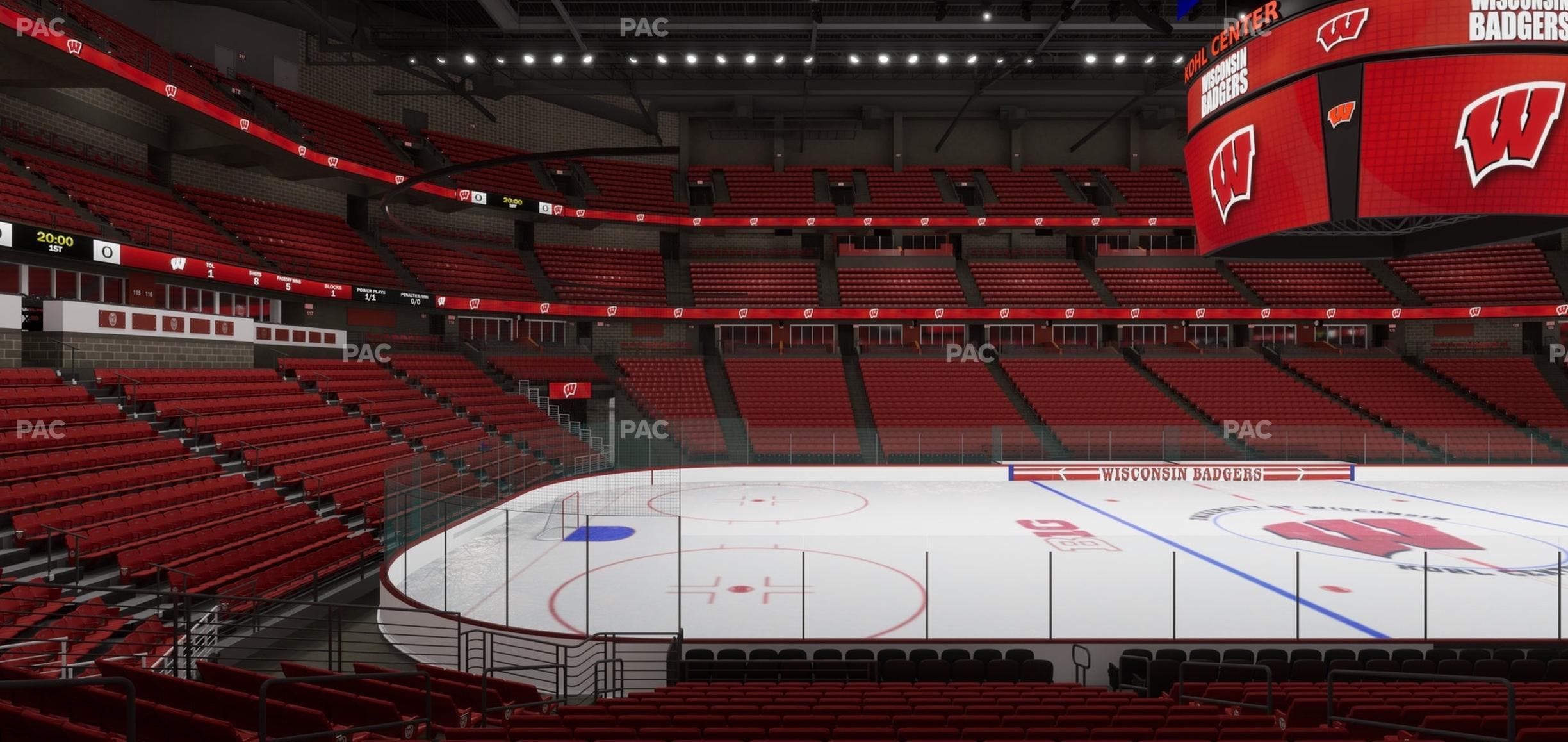 Kohl Center - Section 110 Seat View