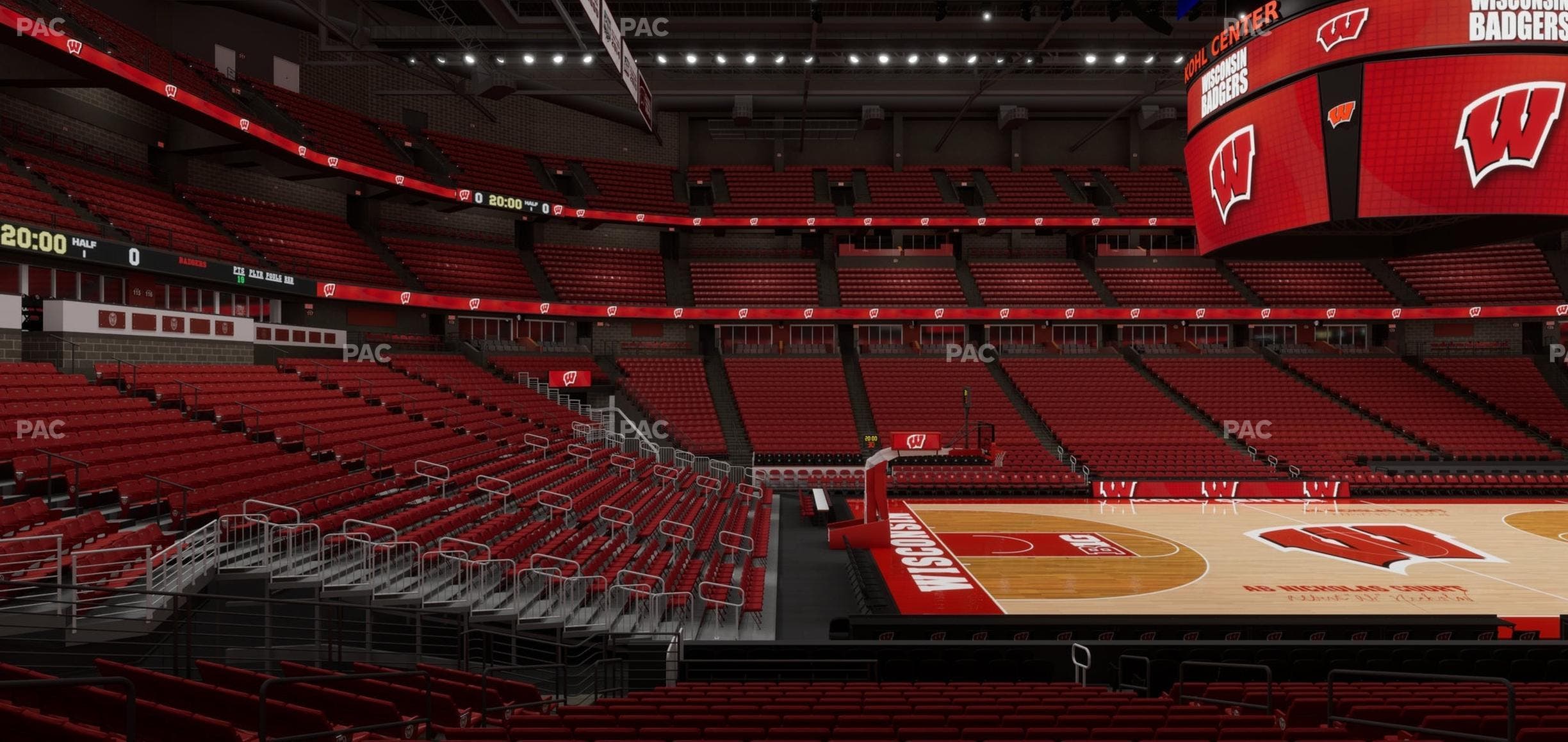 Kohl Center - Section 110 Seat View
