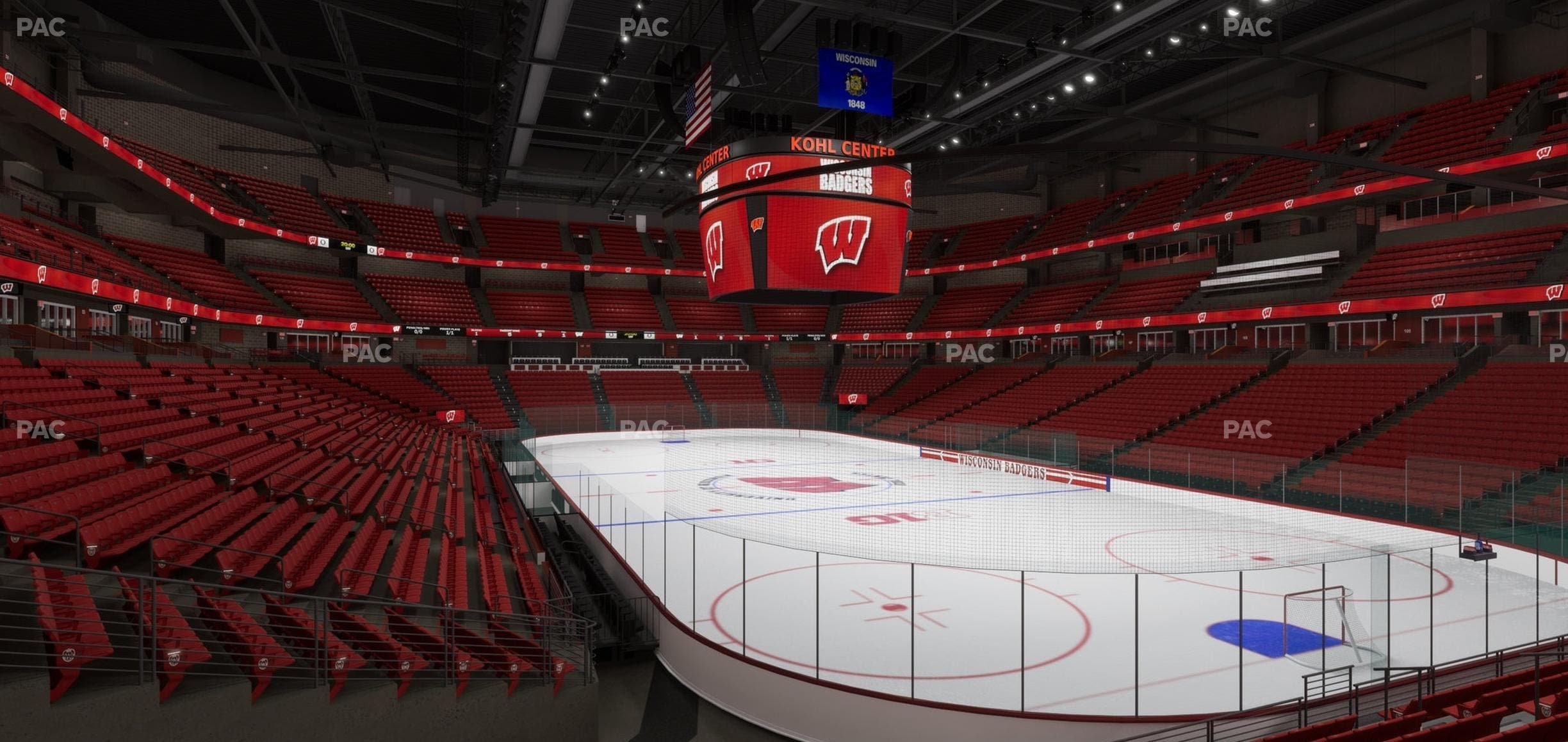 Kohl Center - Section 117 Seat View