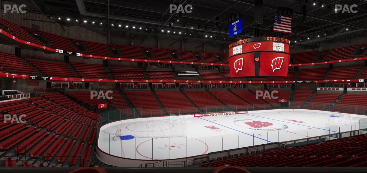 Kohl Center - Section 125 Wc Seat View