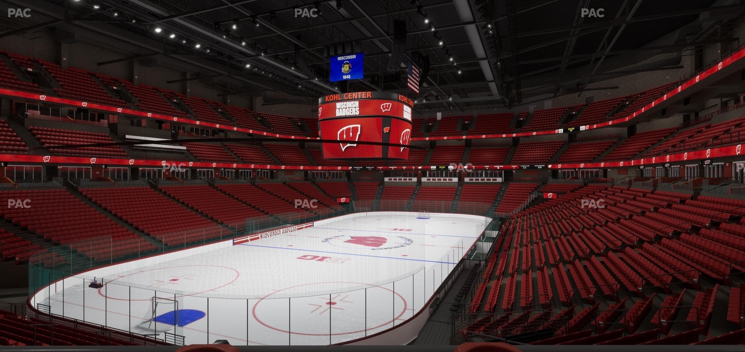 Kohl Center - Section 127 Wc Seat View