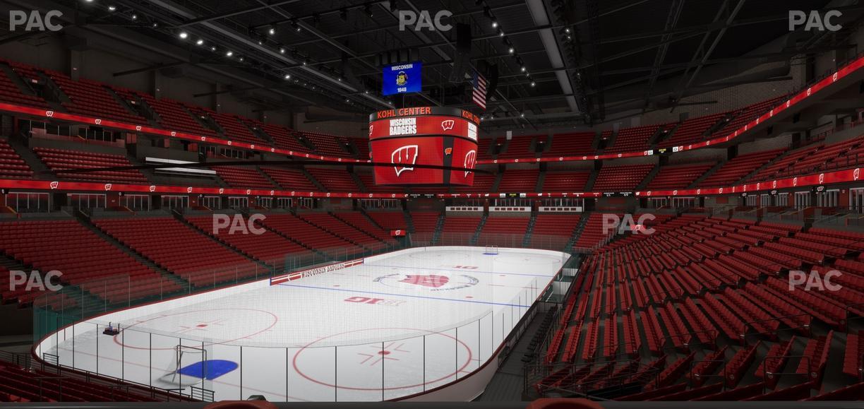 Kohl Center - Section 127 Wc Seat View
