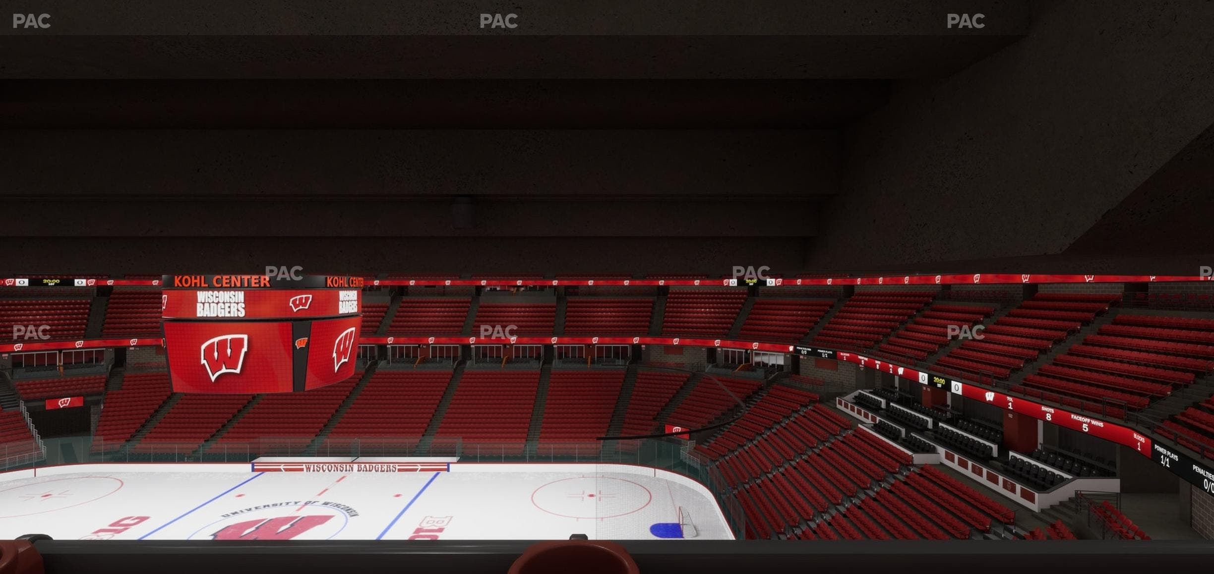 Kohl Center - Section 206 Wc Seat View