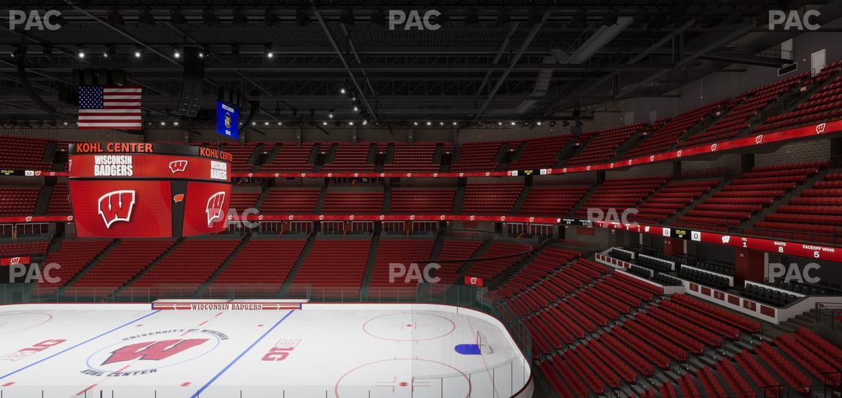 Kohl Center - Section 206 Seat View