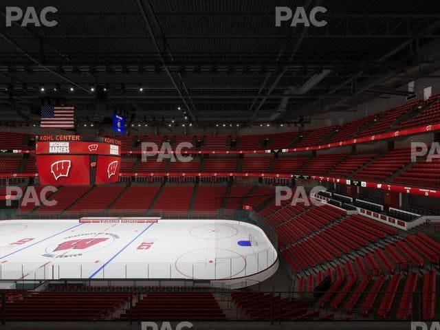 Kohl Center - Section 206 Seat View