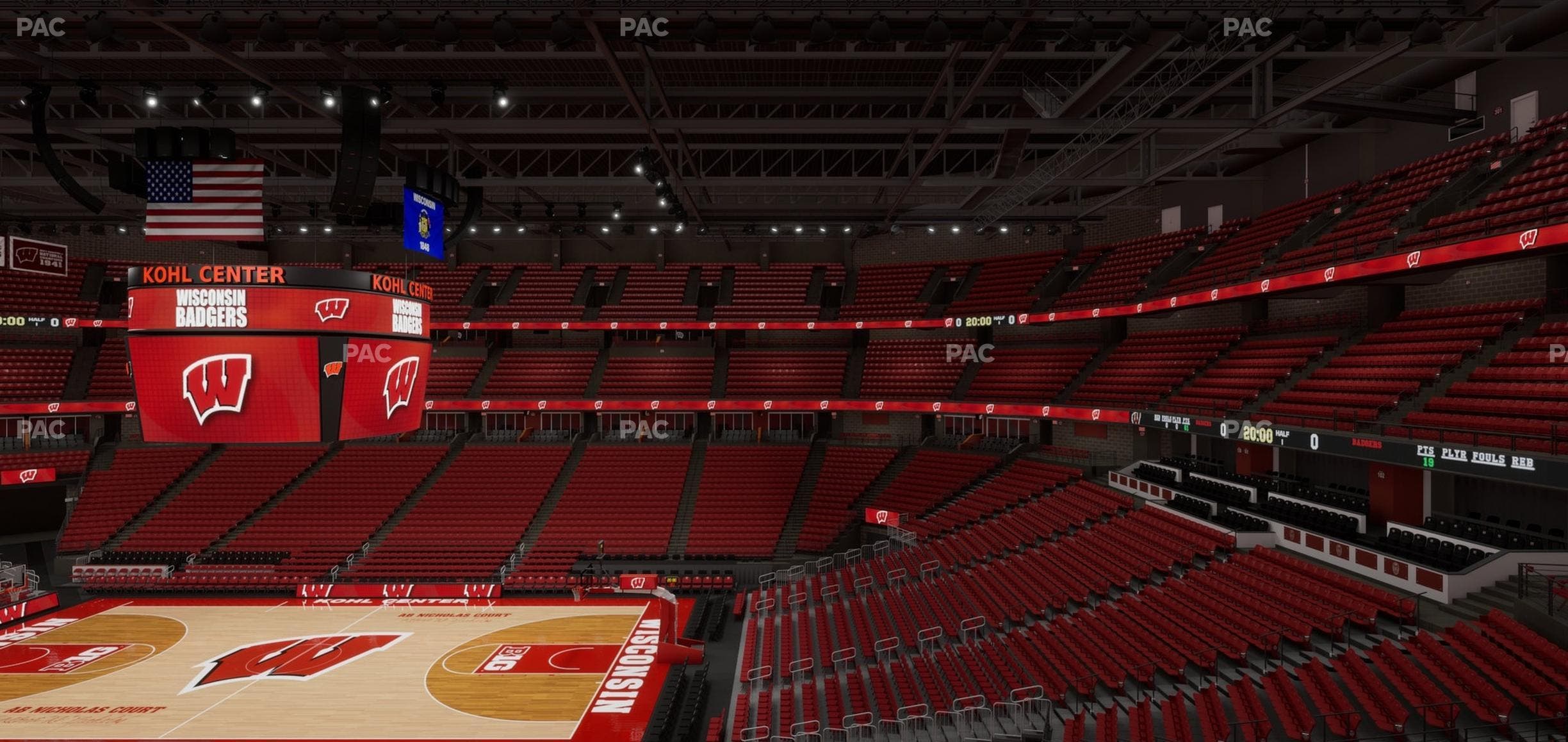 Kohl Center - Section 206 Seat View