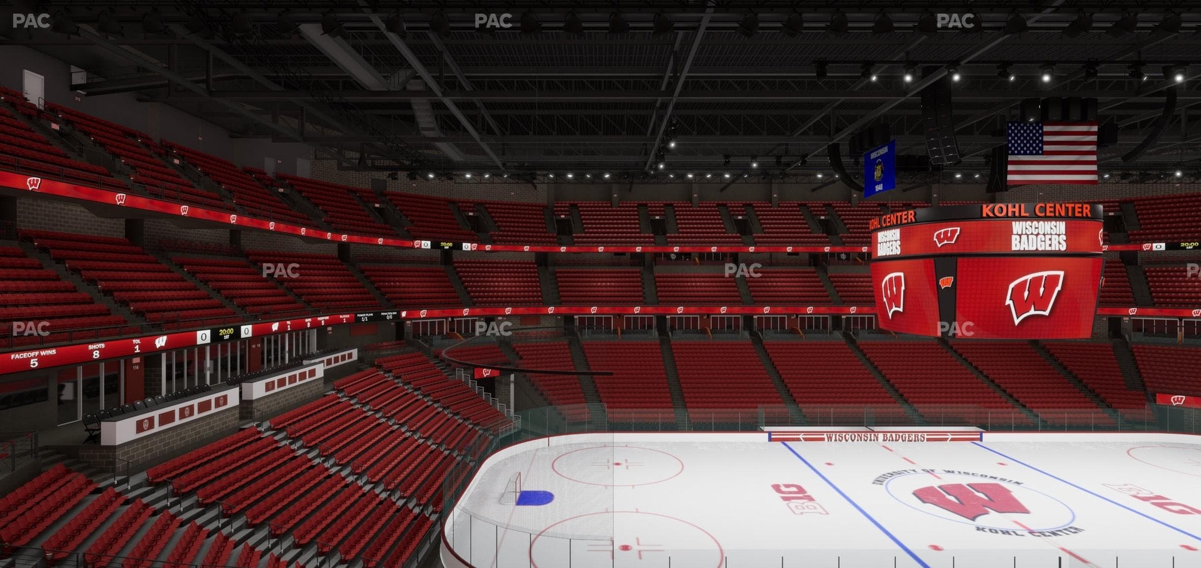 Kohl Center - Section 210 Seat View
