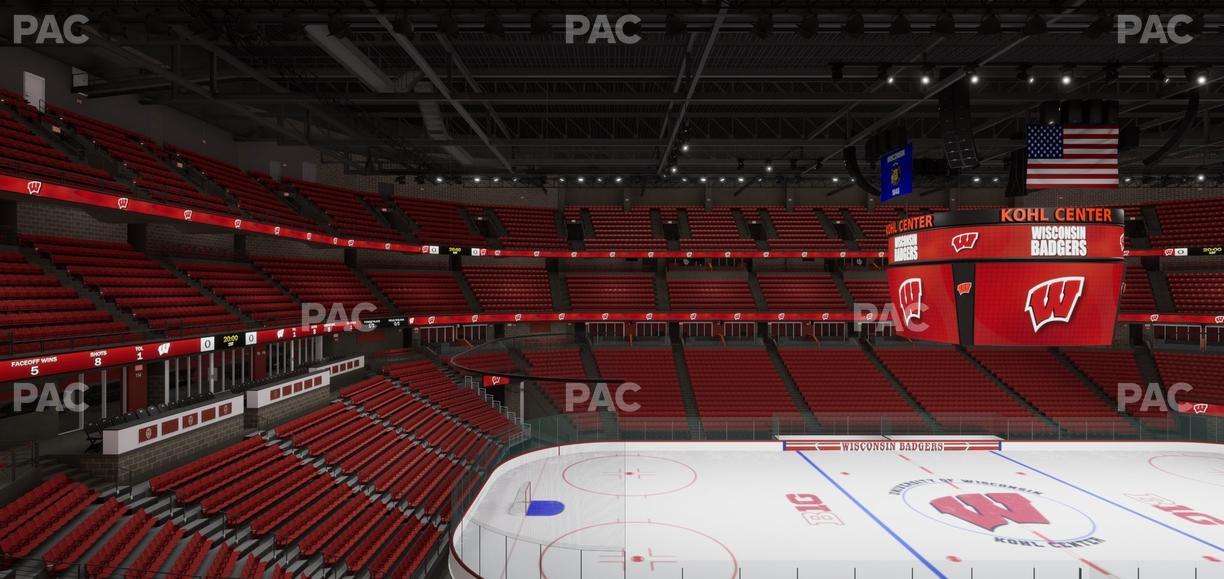 Kohl Center - Section 210 Seat View