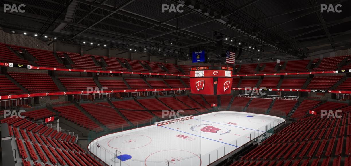 Kohl Center - Section 212 Seat View