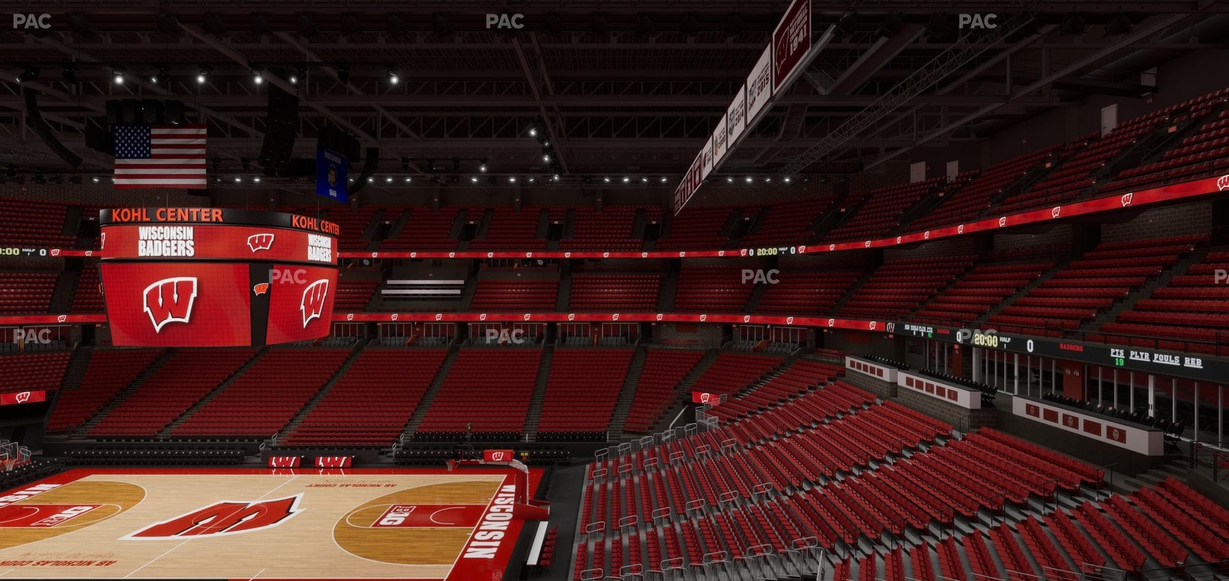 Kohl Center - Section 220 Seat View