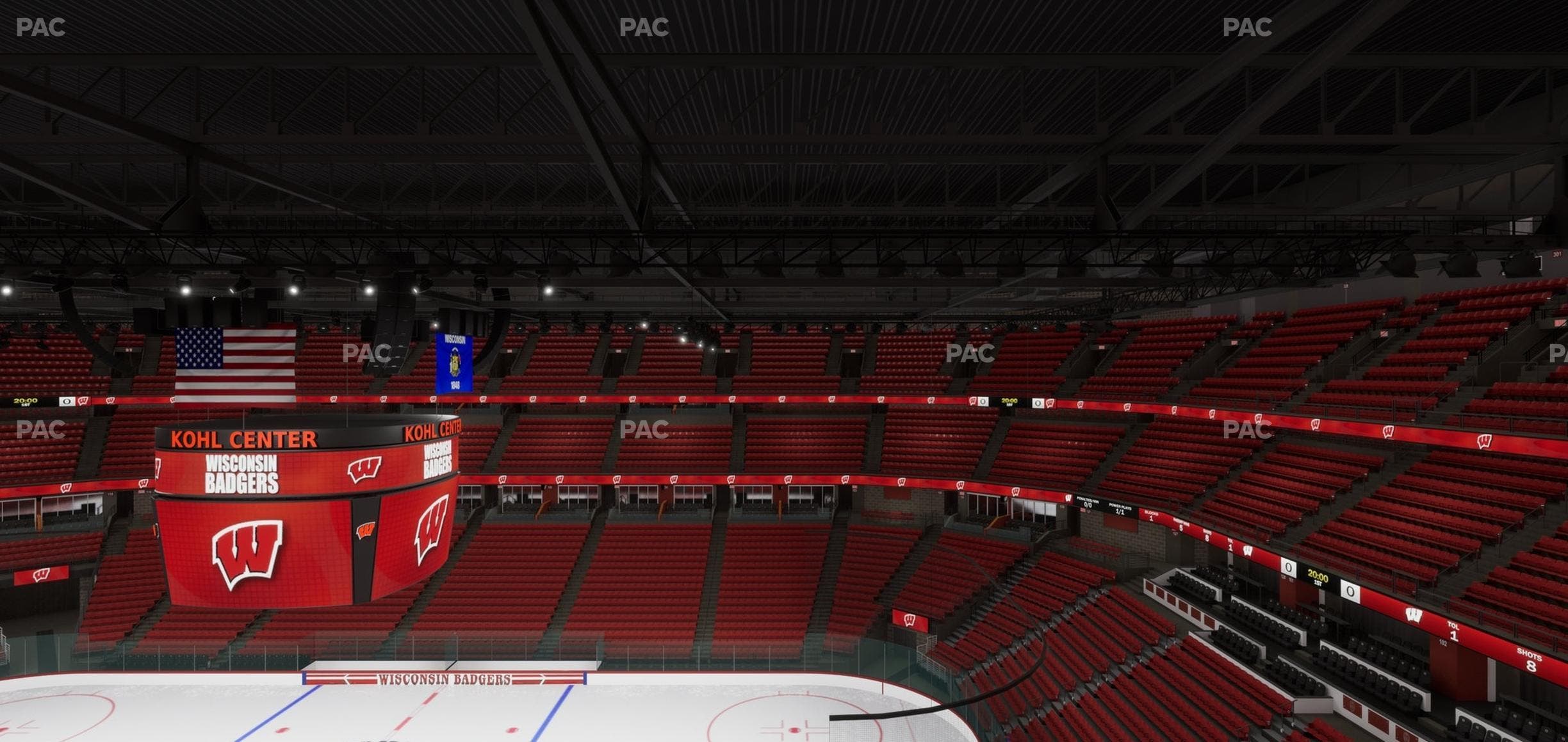 Kohl Center - Section 306 Seat View
