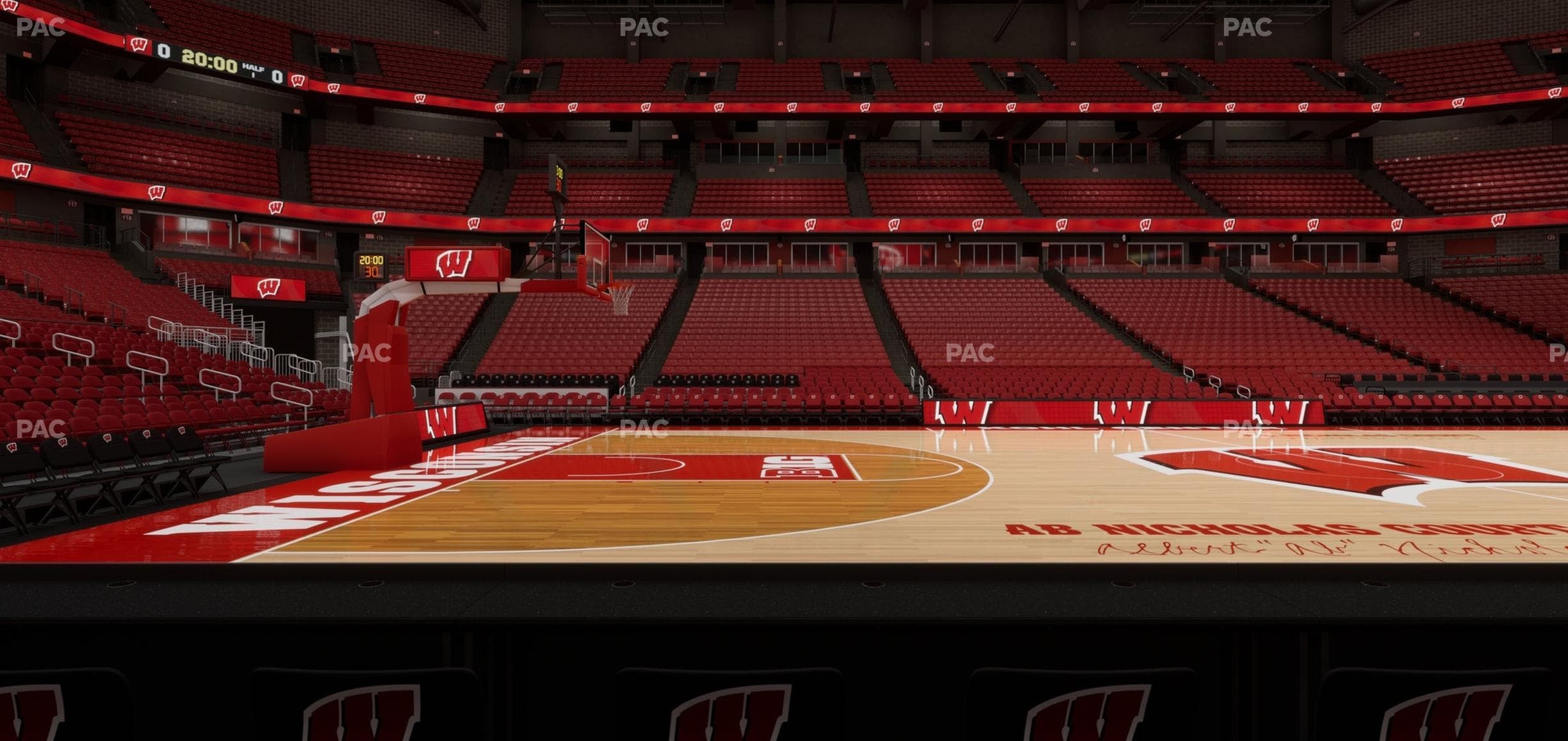 Kohl Center - Section Club 109 Seat View
