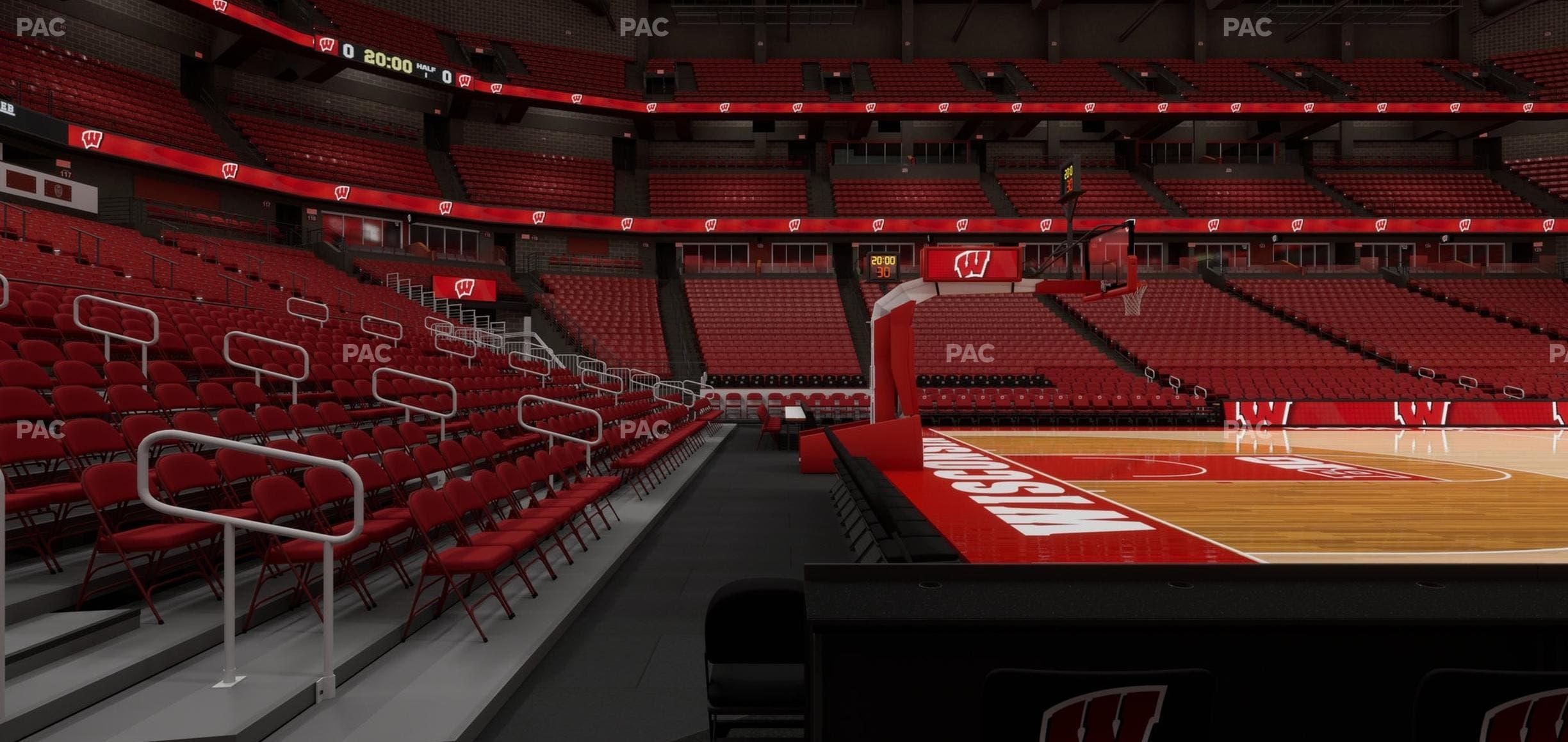 Kohl Center - Section Club 110 Seat View