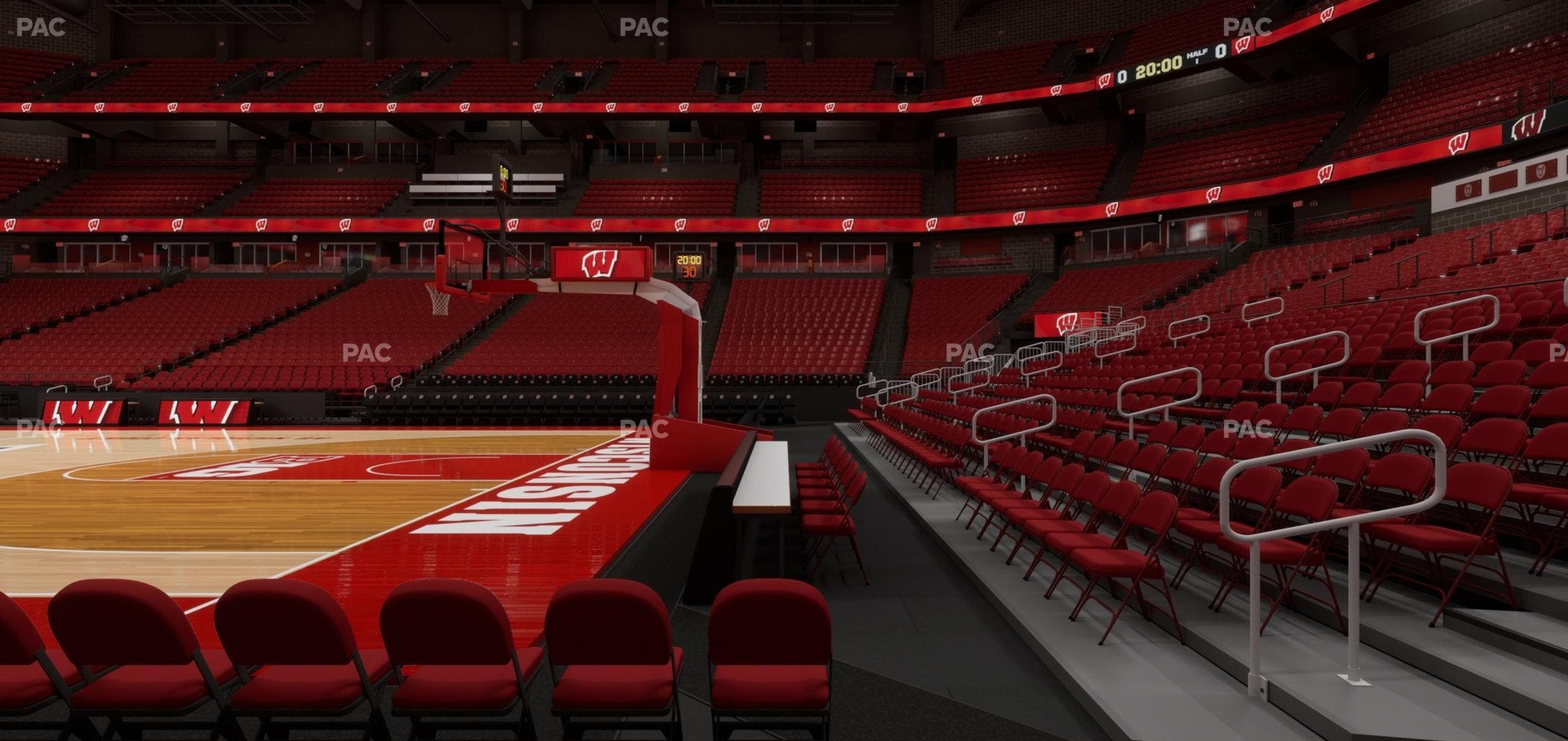 Kohl Center - Section Club 120 Seat View