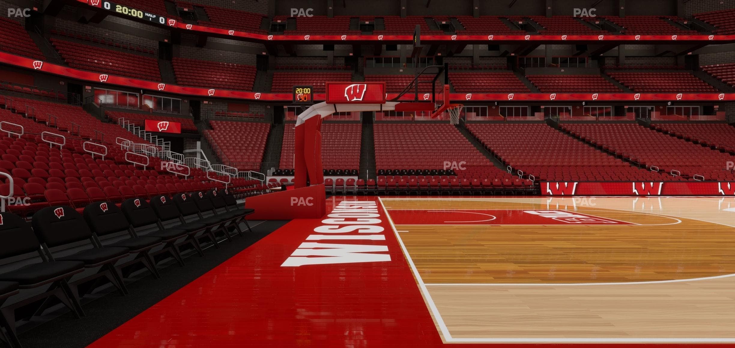 Kohl Center - Section Courtside Club East Seat View