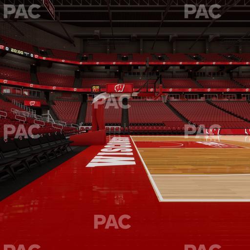 Kohl Center - Section Courtside Club East Seat View