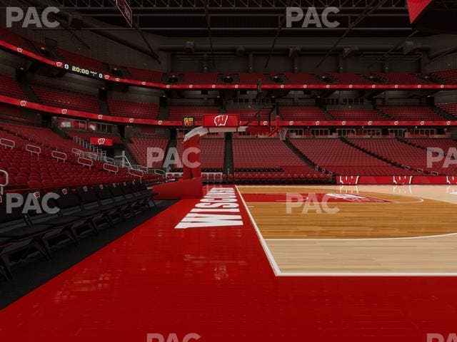 Kohl Center - Section Courtside Club East Seat View