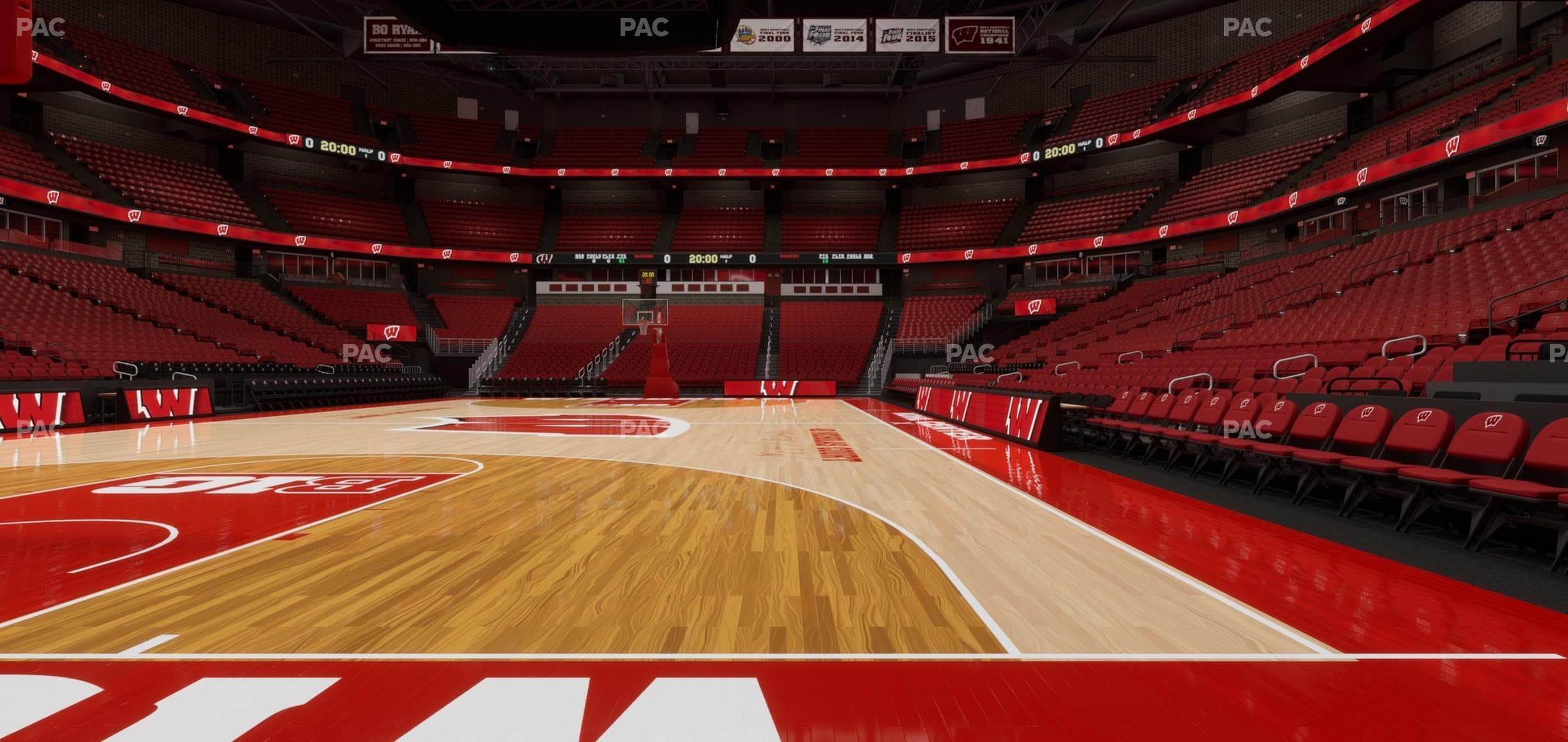 Kohl Center - Section Courtside Club North Seat View