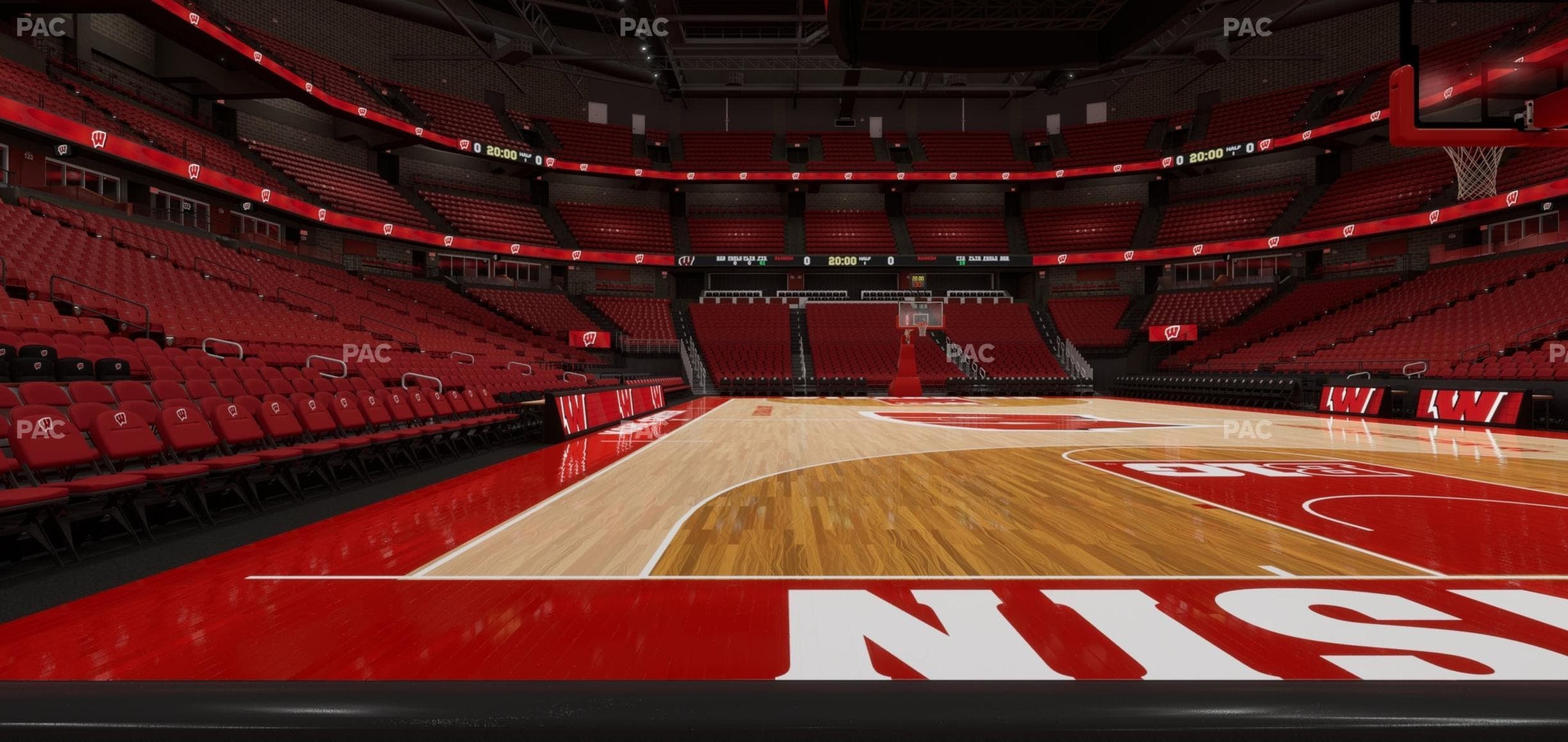 Kohl Center - Section Courtside Club South Seat View