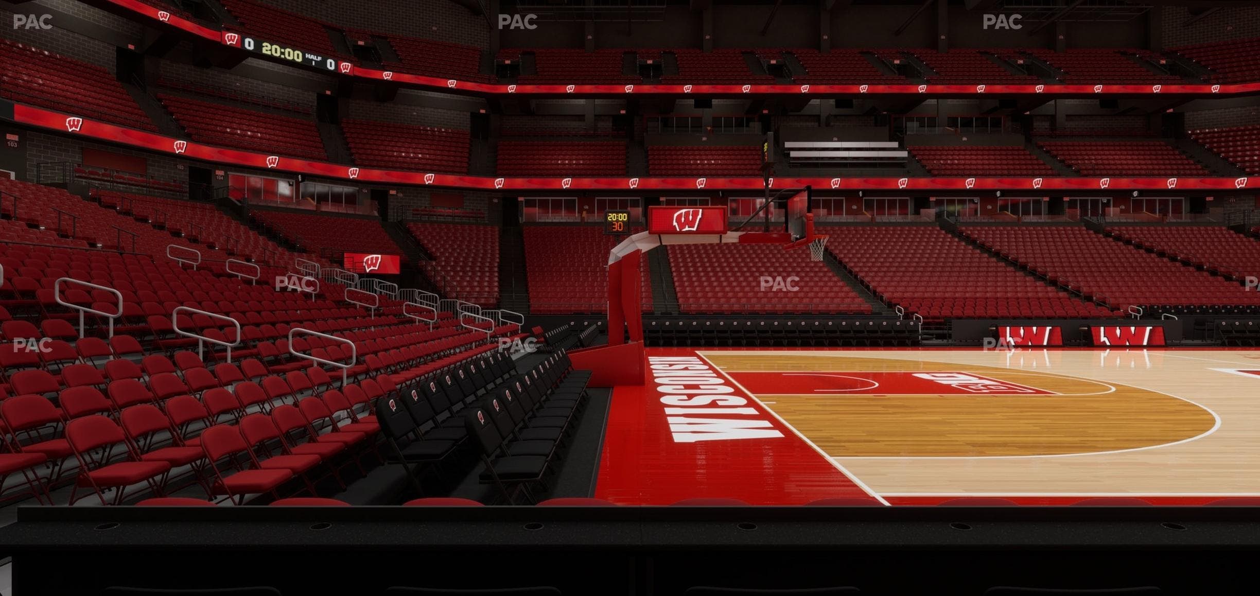 Kohl Center - Section Ledge West Wc Seat View