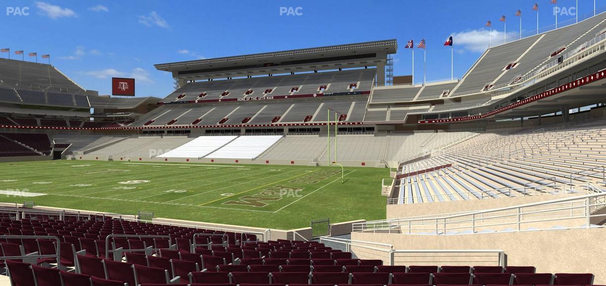 Kyle Field - Section Field Box 1 Seat View