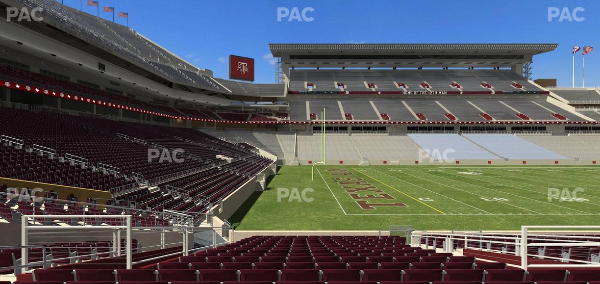 Kyle Field - Section Field Box 12 Seat View