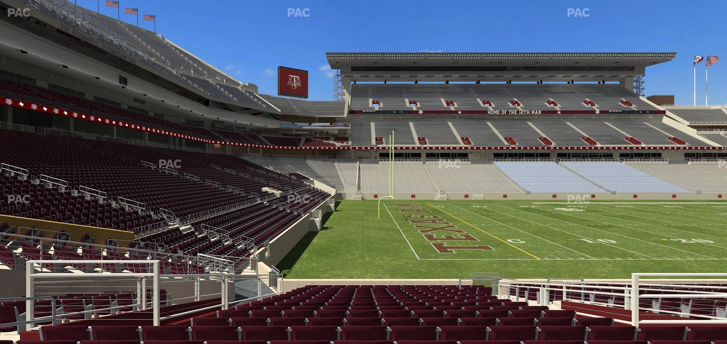 Kyle Field - Section Field Box 12 Seat View