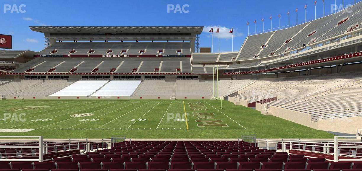 Kyle Field - Section Field Box 3 Seat View